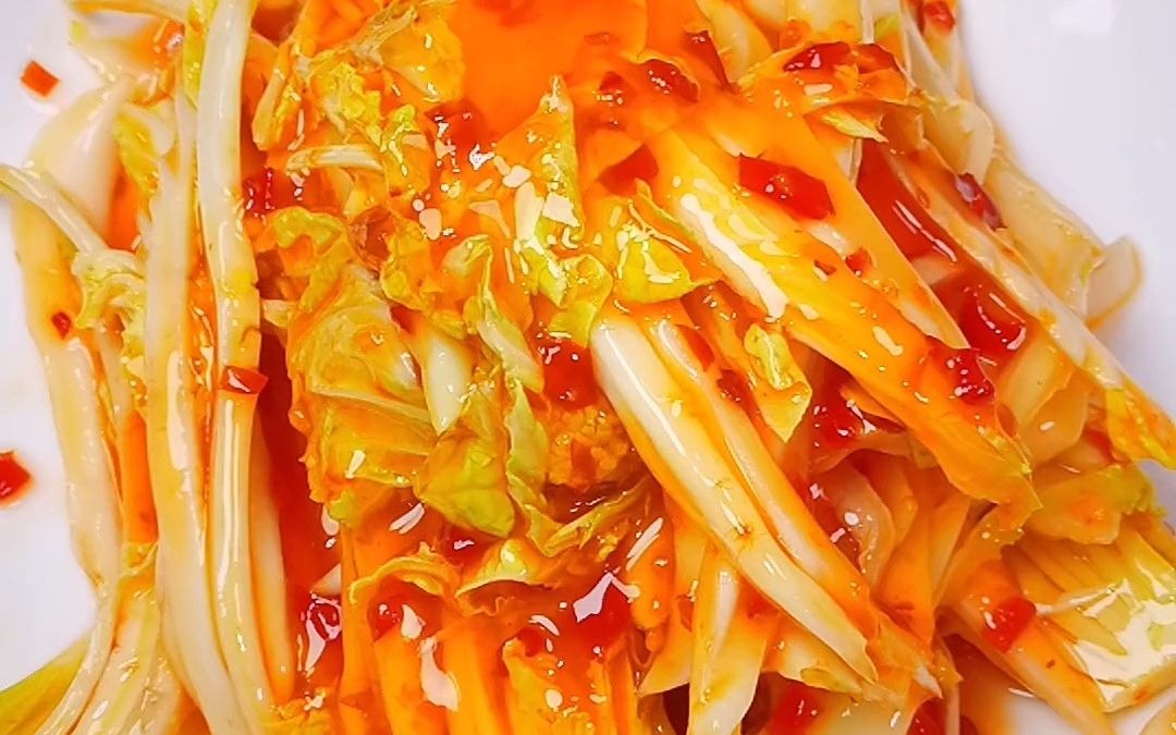 剁椒娃娃菜.冷藏后口感更好.