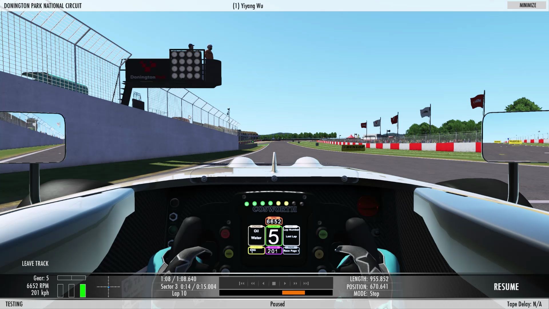 多宁顿公园赛道donington park national tatuus usf-17 [1:06:932]