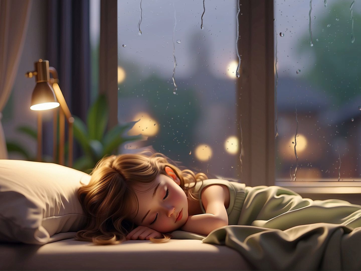 【沉浸式白噪音】雨打窗棂,静享深度睡眠の雨声助眠