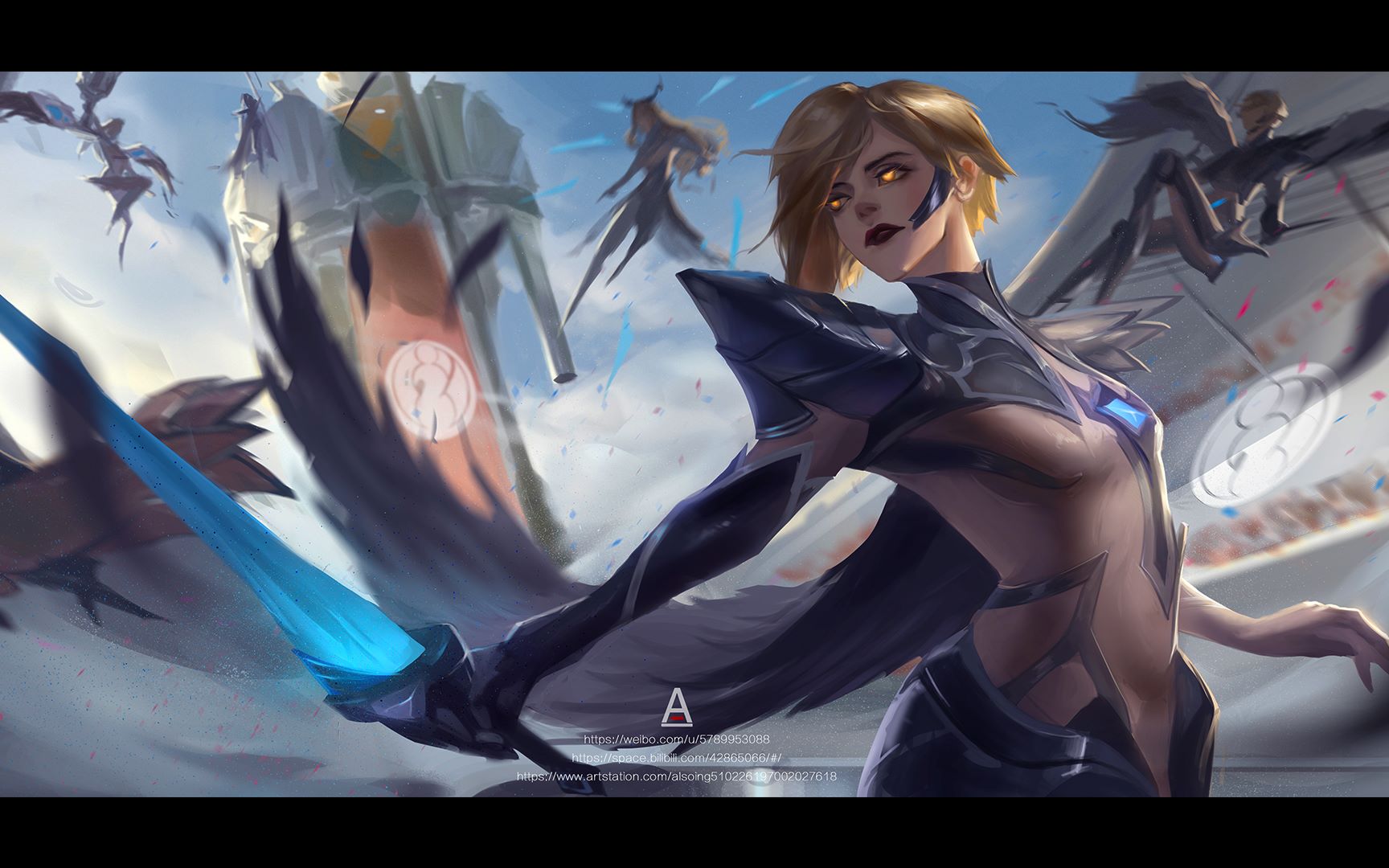 不同视角的冠军剑姬同人p2急速体验这边建议观看ps板绘过程