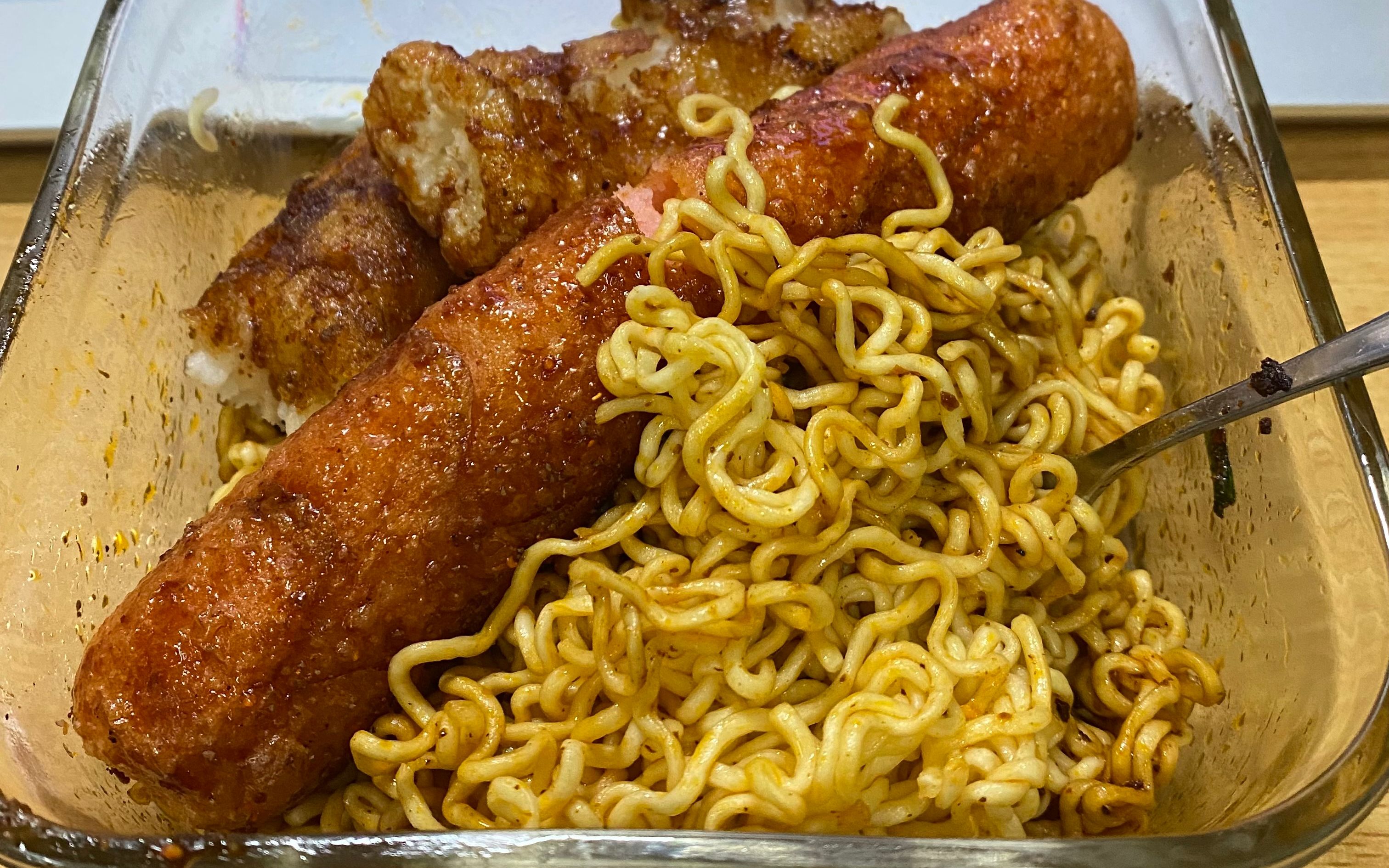 方便拌面和炸串的天然搭配_哔哩哔哩_bilibili