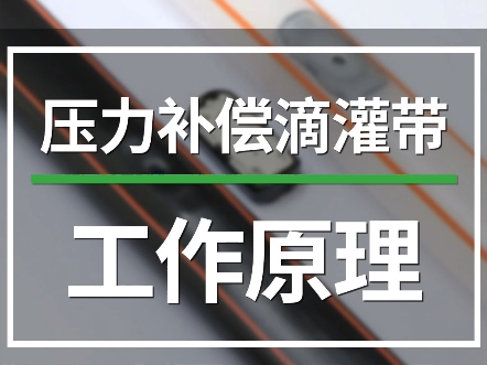 神奇的压力补偿效果是如何实现的?揭秘压力补偿滴灌带工作原理#滴灌带 #滴灌喷灌水肥一体化 #智慧农业哔哩哔哩bilibili