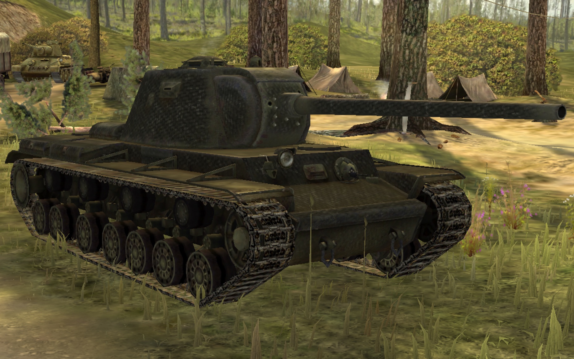 坦克世界闪击战新车kv3试练