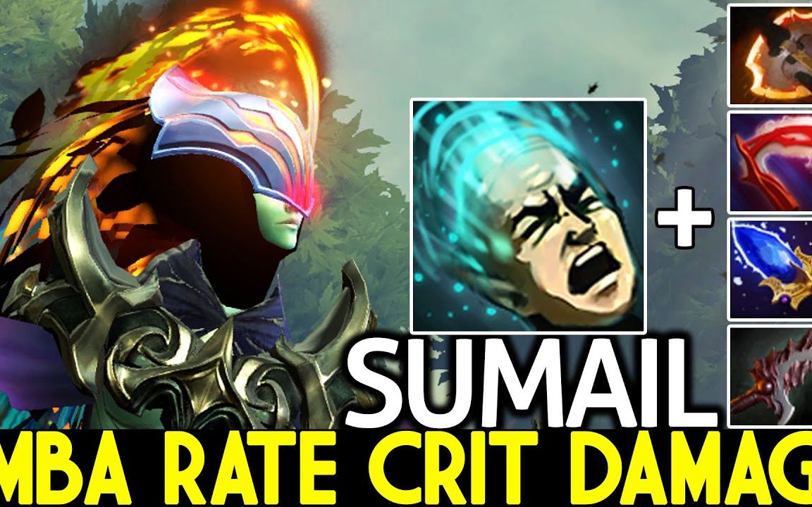 【DOTA2】SUMAIL & PA Imba Rate Critical Damage 3 Hit K.O By Dota2 HighSchoolDOTA2第一视角