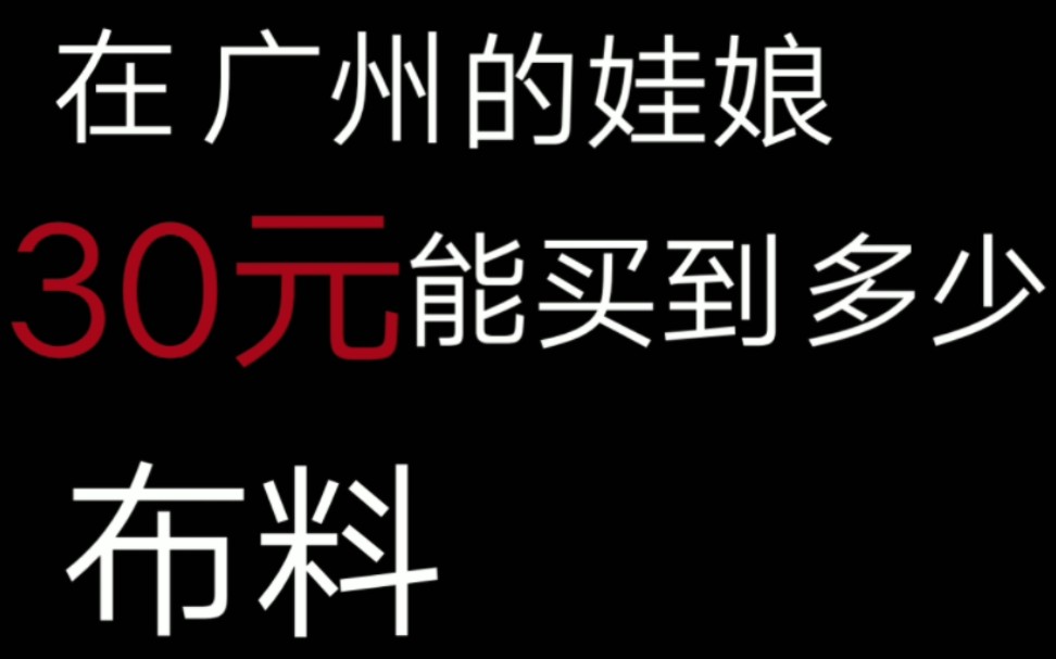 30元能买到多少布料?晓港小巷子是间歇性的天堂(bushi)哔哩哔哩bilibili