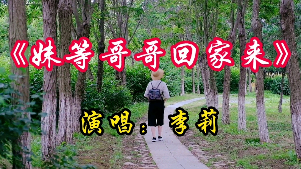 请欣赏李莉演唱的歌曲妹等哥哥回家来