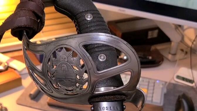 德国索林根1889式骑兵刀 让我满足了对骑兵刀所有的幻想!