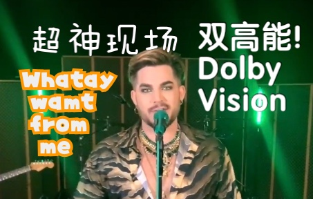 [图]【杜比视界】超神喝水双高能现场Whataya want from me - Adam Lambert