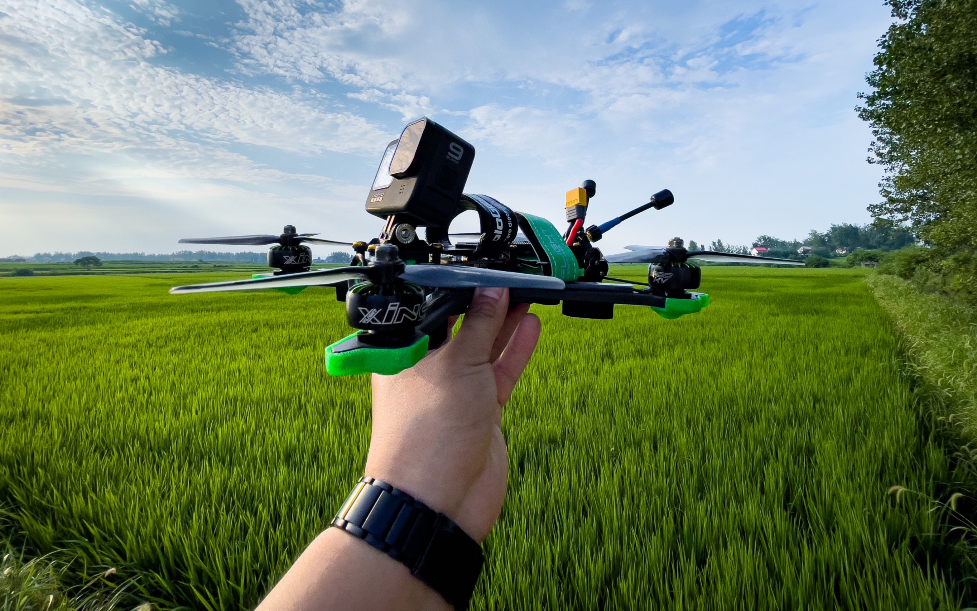 活动作品fpv穿越机巡视稻田新农民必备技能