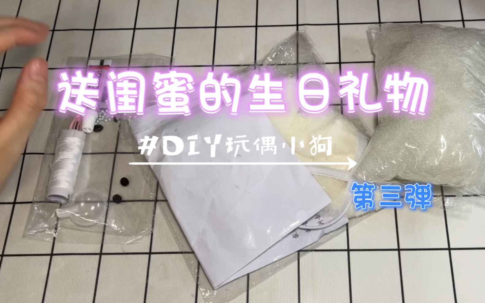 「手工DIY」送闺蜜的生日礼物 第三弹 DIY 玩偶小狗哔哩哔哩bilibili