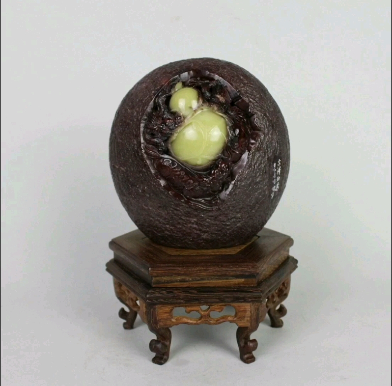 5*14.5厘米3公斤青田龙蛋石雕刻6380米