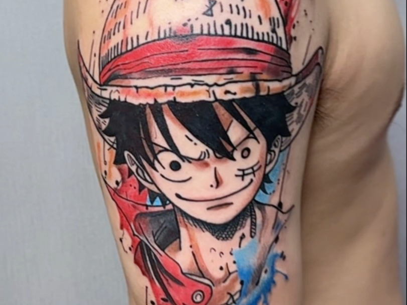 海贼王路飞纹身