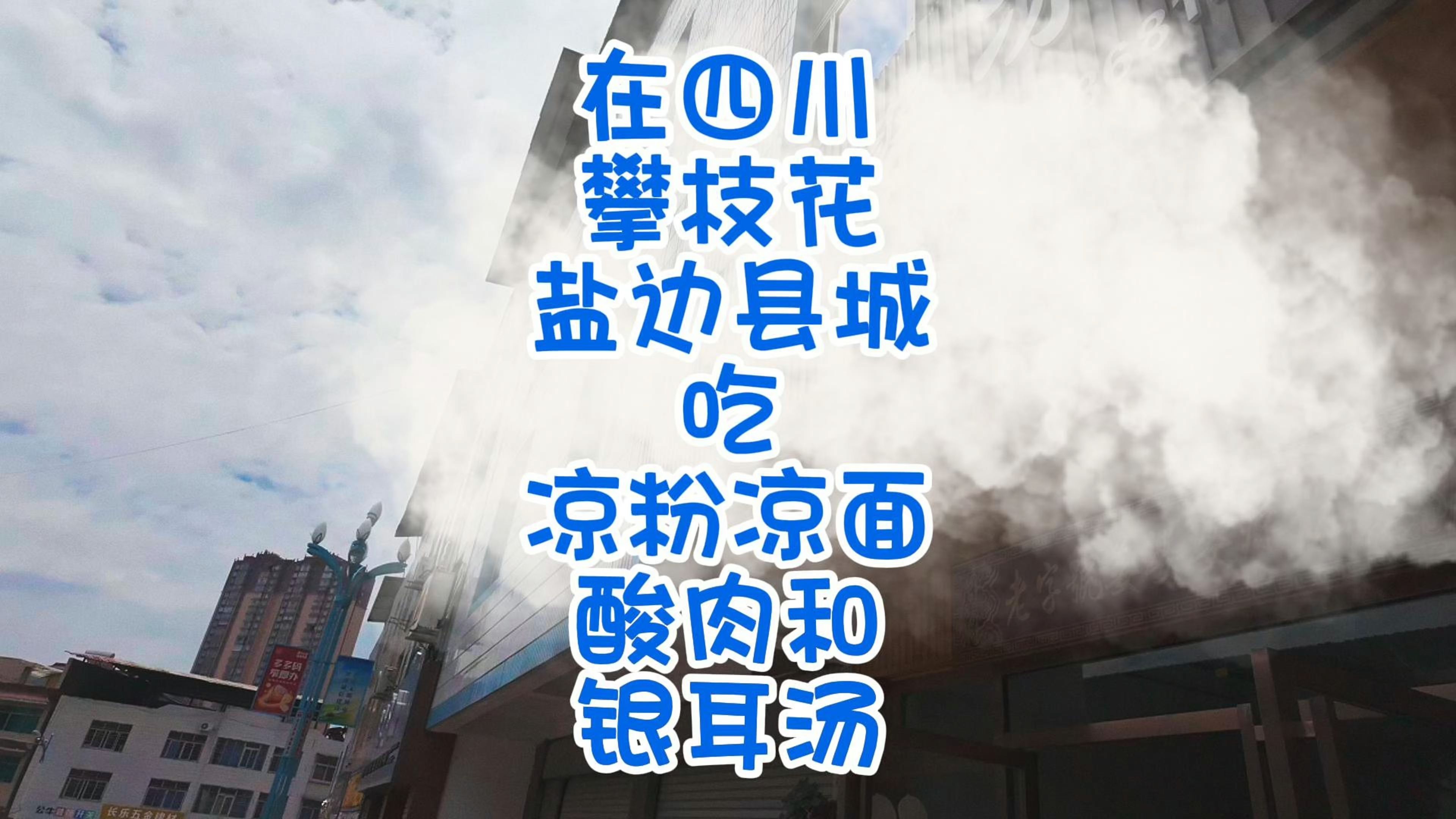 在四川攀枝花盐边县城吃凉粉凉面酸肉和银耳汤哔哩哔哩bilibili