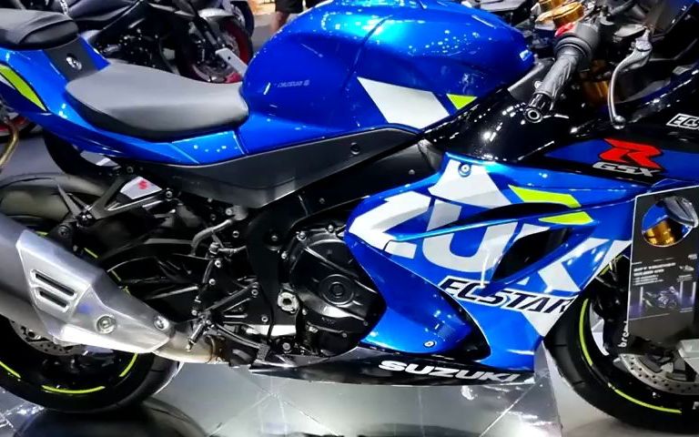 金属海卫蓝的铃木GSXR1哔哩哔哩bilibili