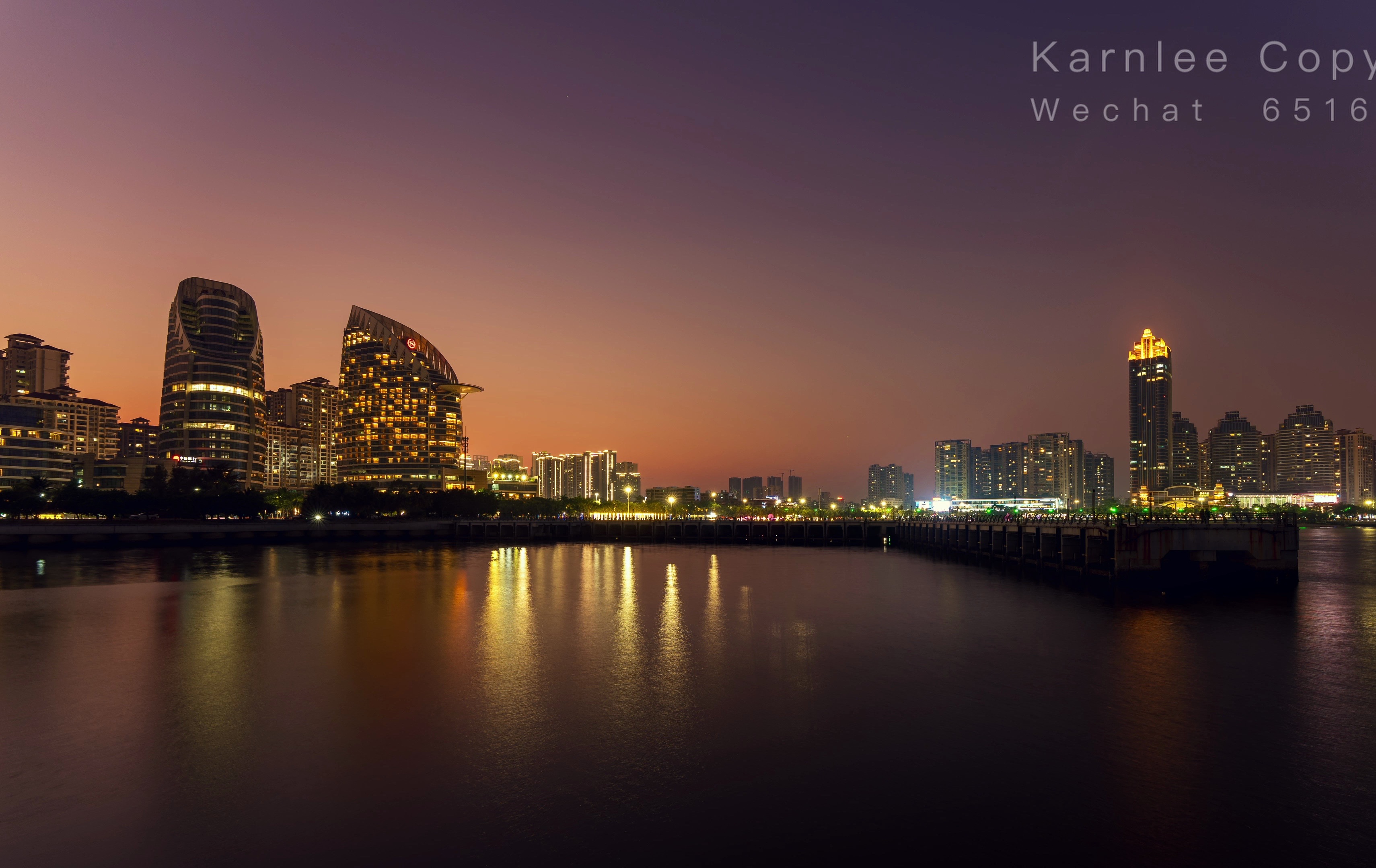 湛江金沙湾日转夜延时