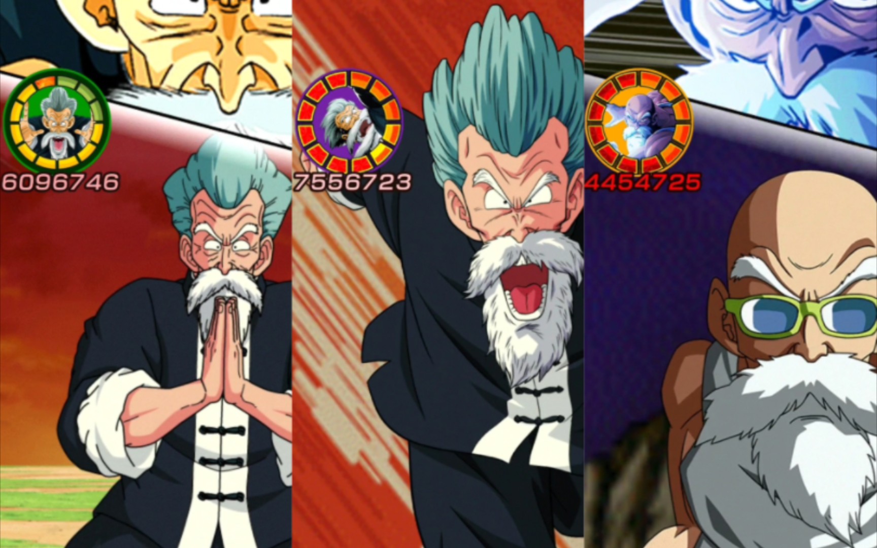 【龙珠爆裂大战】一代宗师龟仙人&程龙vs红区完美沙鲁