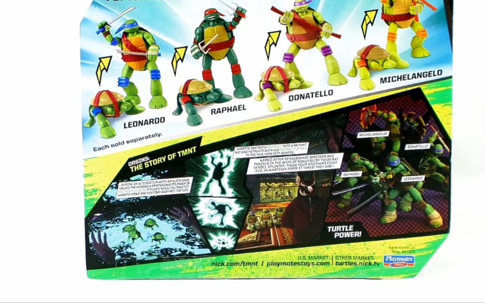 【youtube搬运】彩星playmates 忍者神龟 变形龟 套装_哔哩哔哩_bili