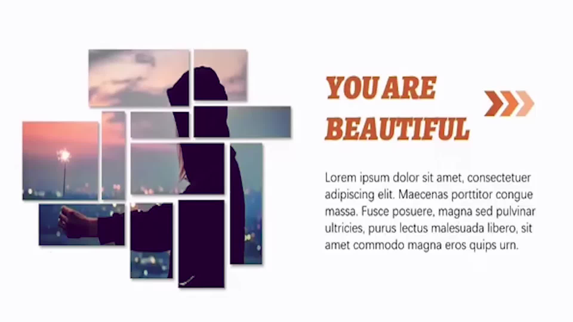 ppt设计,简单化排版"图片分割