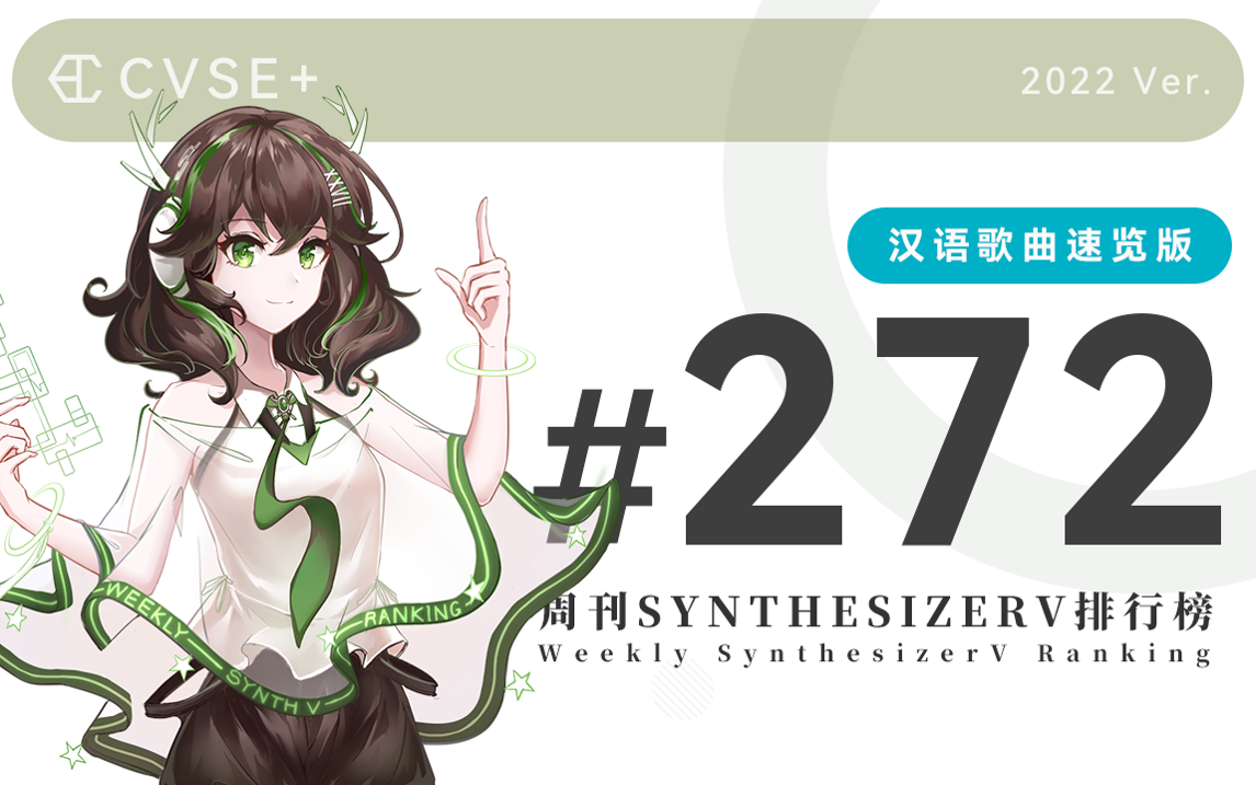 周刊Synthesizer V排行榜#272ⷦ𑉨ﭦ팦›𒩢„览版【CVSE+】哔哩哔哩bilibili