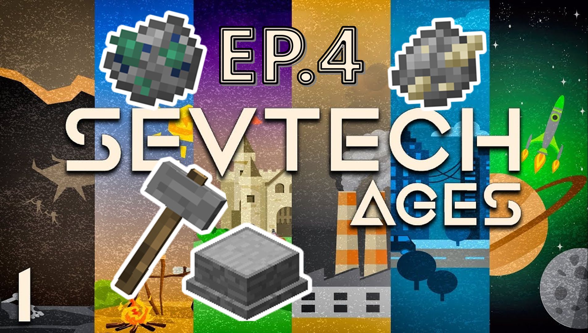 当原始人迈入第一纪元发现家里有矿!?【SevTech Ages | EP.4】哔哩哔哩bilibili我的世界实况