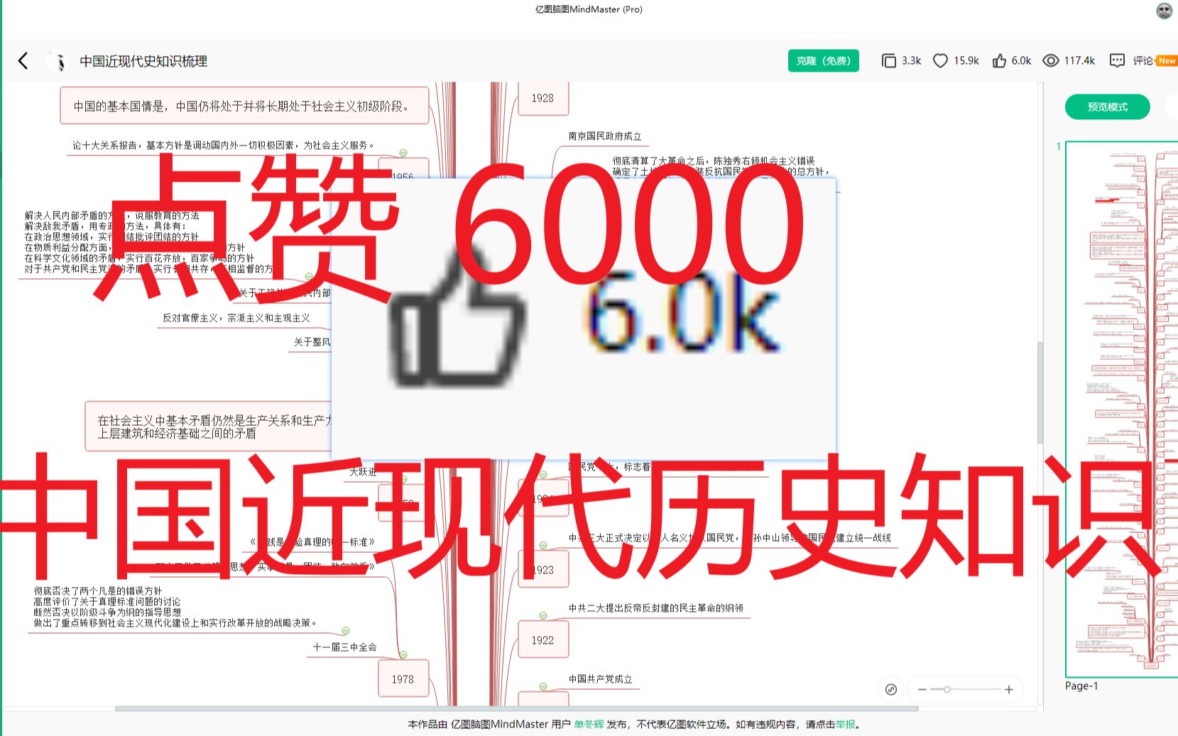 点赞6000的历史知识思维导图如何绘制?哔哩哔哩bilibili