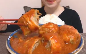 Tải video: 「Limei」日本美食咀嚼音&卷心菜包肉&满满大肉馅多汁&配大碗米饭&漫画饭