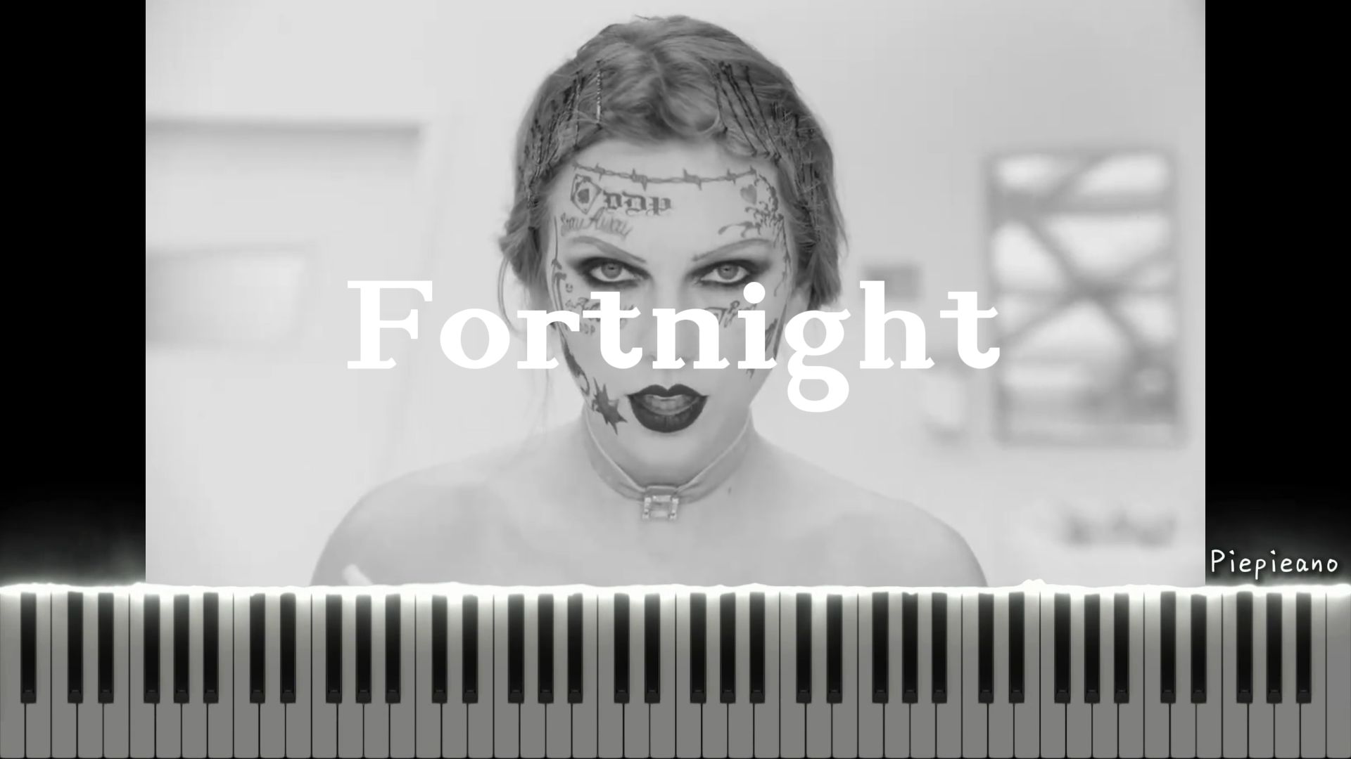 【ttpd】fortnight 钢琴教学(附弹唱谱&简谱)|taylor swift / post