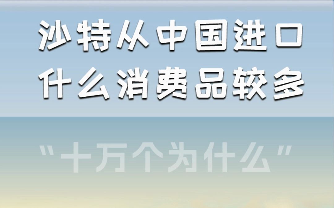 【中东物流十万个为什么】沙特专线,沙特为什么禁止种小麦?哔哩哔哩bilibili