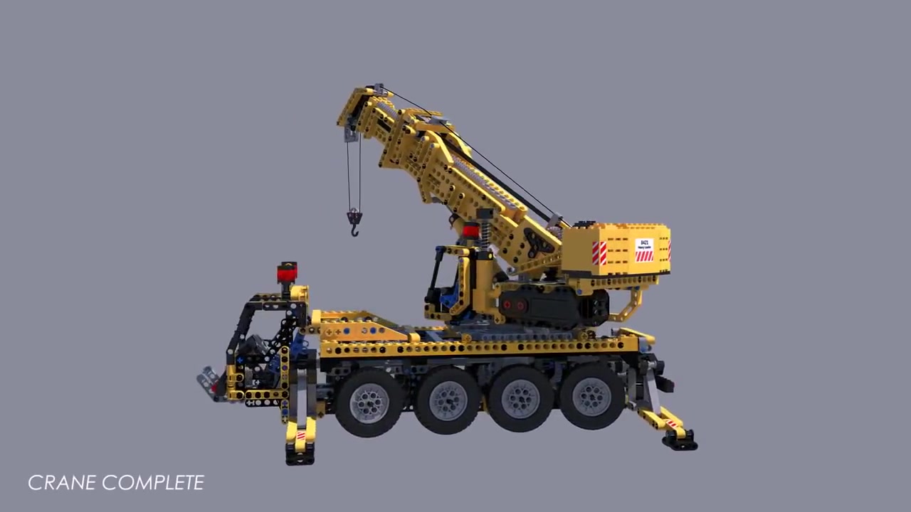 lego technic crane 8421 turntable and rigging 乐高 科技系列速建