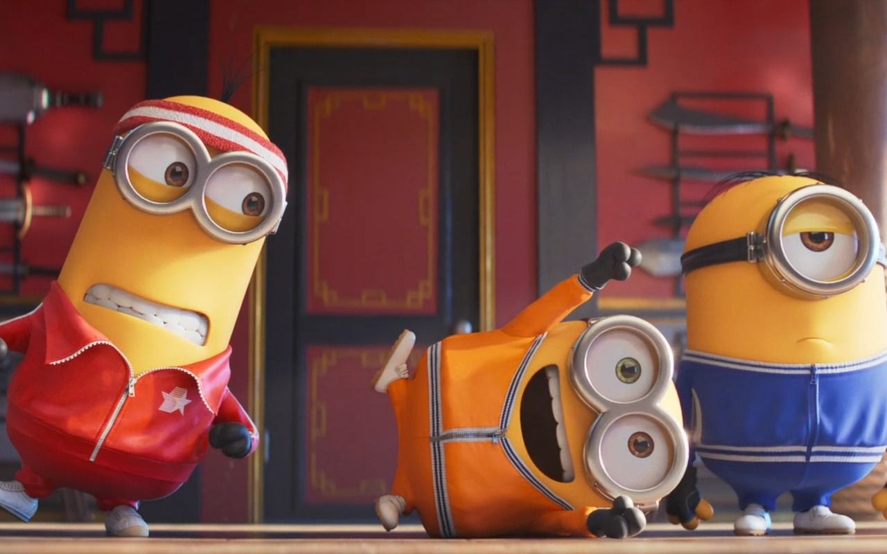 小黄人三兄弟救格鲁练少林功夫bob可爱死老夫了