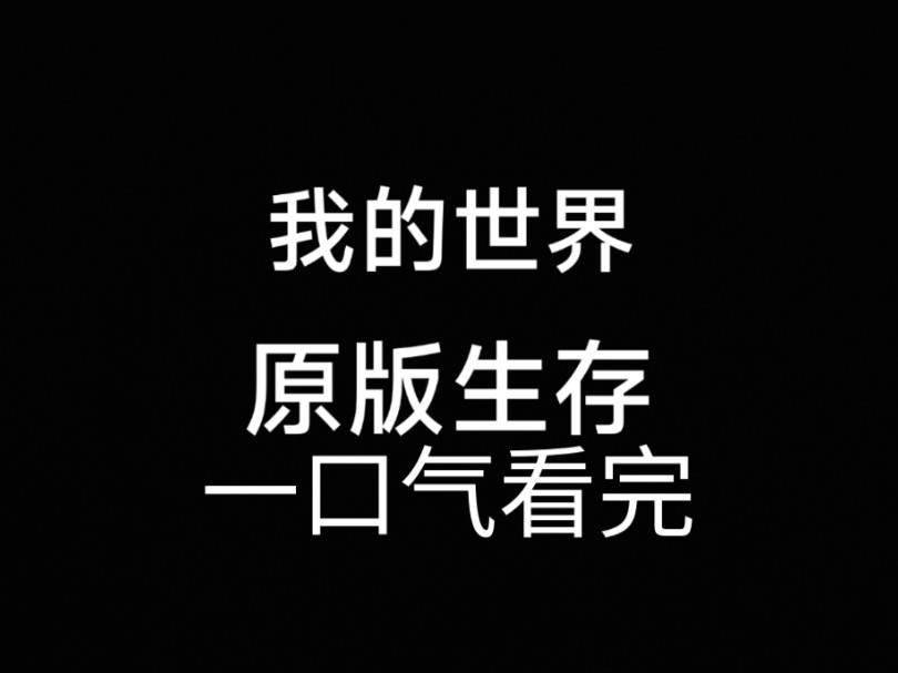 一口气看完 我的世界 原版生存单机游戏热门视频