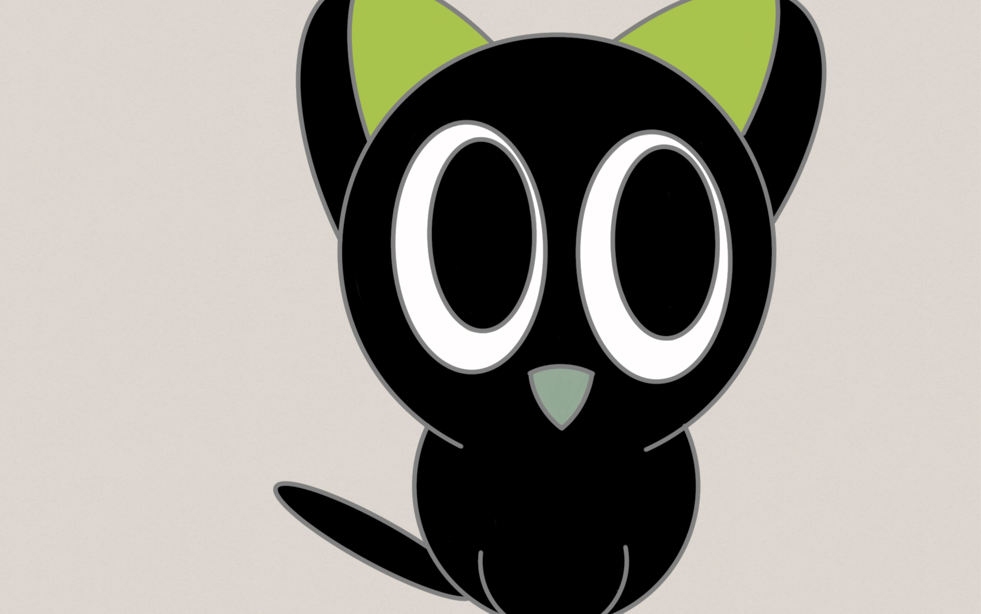 3分钟用oo画出罗小黑