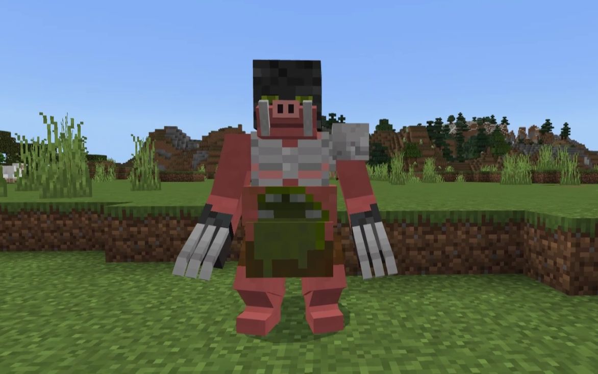 我的世界怪物生物合集模组,这金刚猪人大哥有点厉害