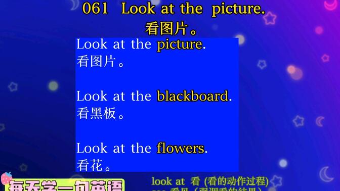 look at theflowers图片