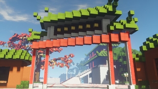 Minecraft 和风寺院的建造方法 哔哩哔哩 つロ干杯 Bilibili