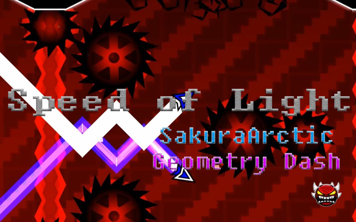 【几何冲刺】没错,这是一个demon——speed of light(8月档)_哔哩哔哩