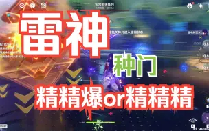 Скачать видео: 【原神】种门雷神？  精精爆还是精精精？   是种门正派还是邪教异端？看完这个视频相信你心中一定有答案