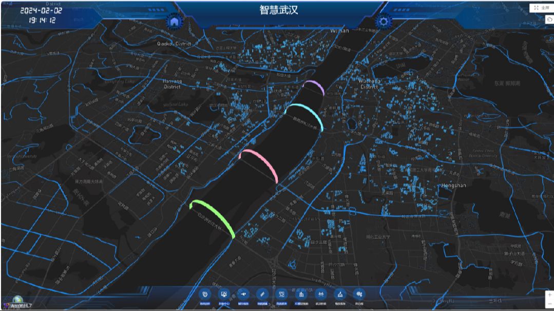15天学会WebGIS开发:三维智慧城市武汉项目效果展示哔哩哔哩bilibili
