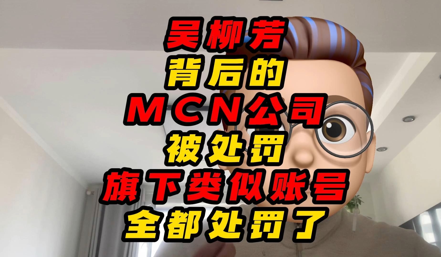 吴柳芳背后MCN公司被处罚旗下类似账号全都处罚了哔哩哔哩bilibili