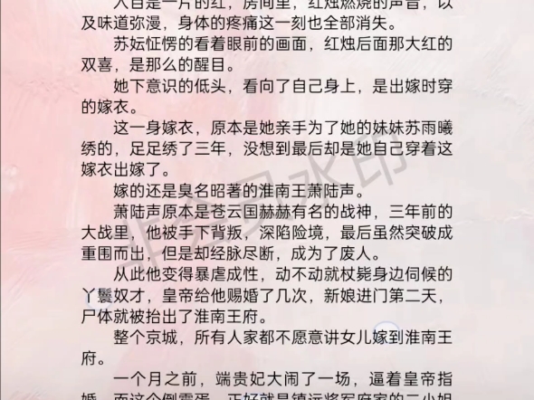 《惨死重生后,替嫁医妃灭娘家满门》哔哩哔哩bilibili