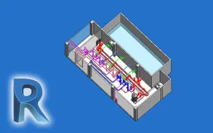 Tải video: 图学会BIM二级机电第十五期第四题15期_消防水泵房建模试看课程-斑马revit筑浪网校