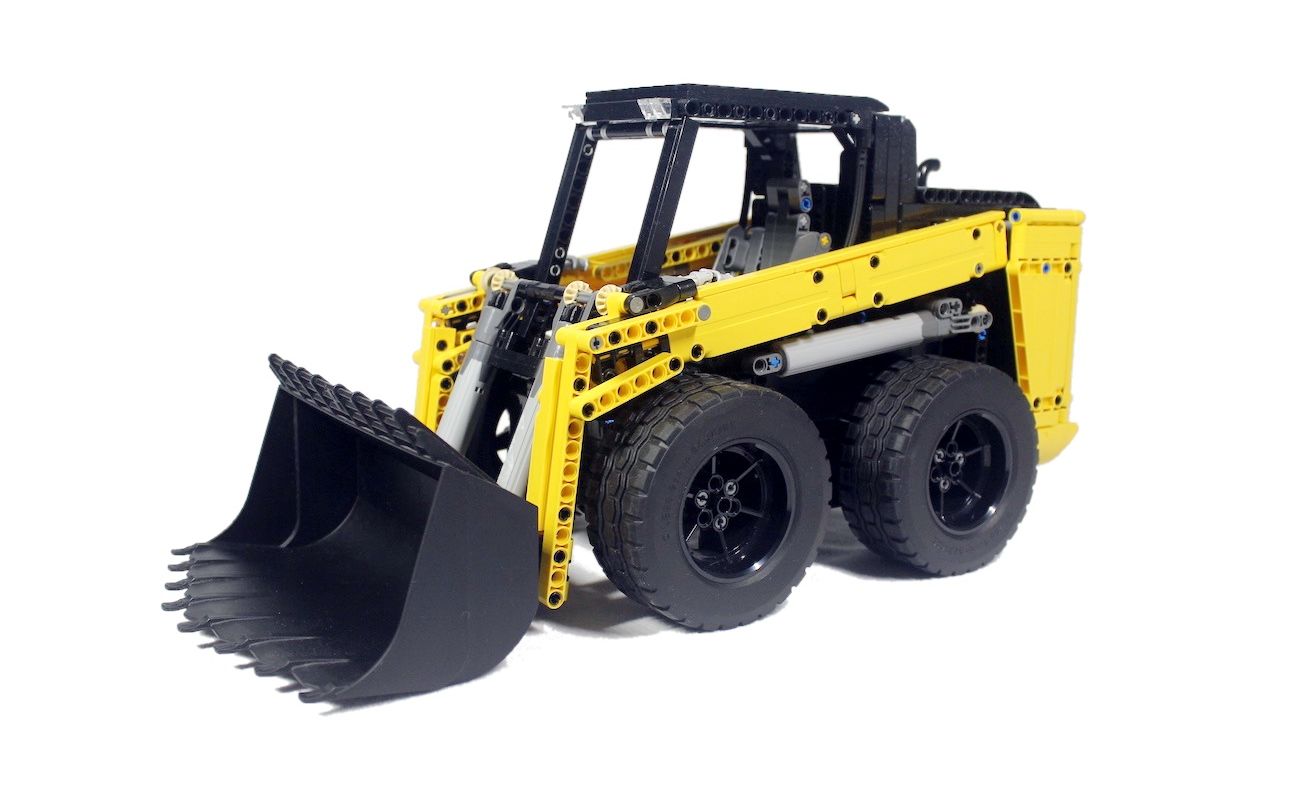 重型滑移装载机 lego乐高 technic科技/机械 moc_哔哩哔哩_bilibili