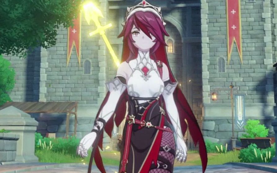 原神罗莎莉亚慢镜头欣赏动作细节涩气冷酷大姐姐