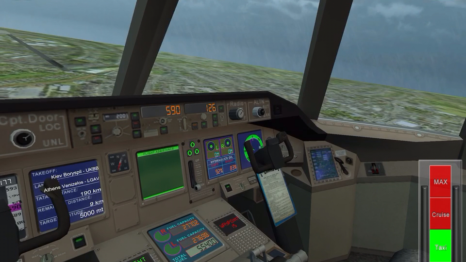 Flight787 air simulator 飞行模拟器,波音7478(1)飞行全程.模拟飞行