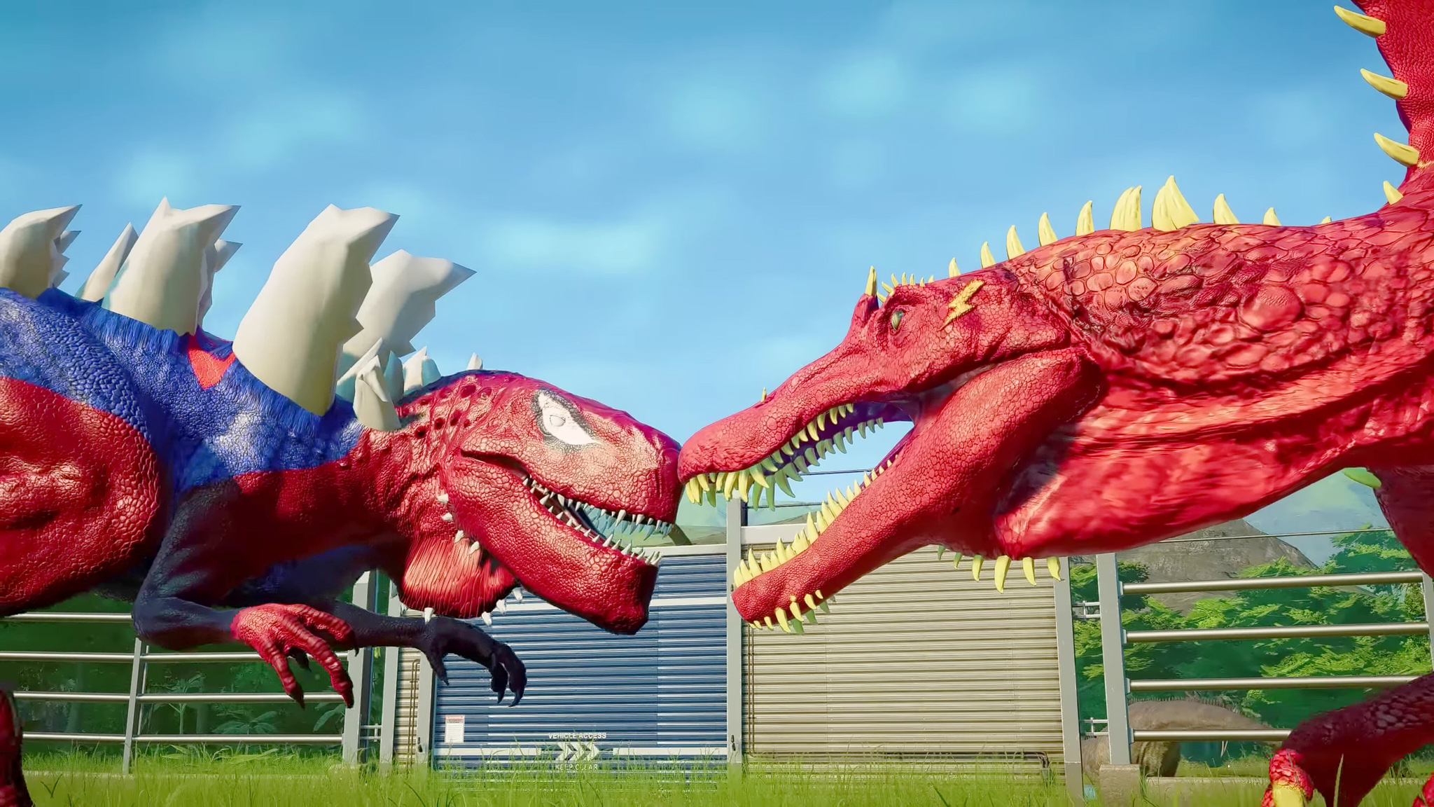 埃及棘龙 vs 98 哥斯拉 ~ 侏罗纪世界进化