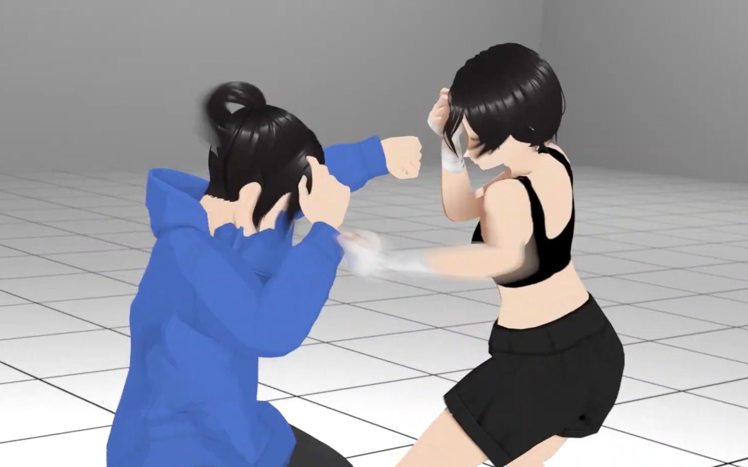 [图]【 AsaToshi / 转载 】 Girl's Fight 超帅丝滑格斗动画