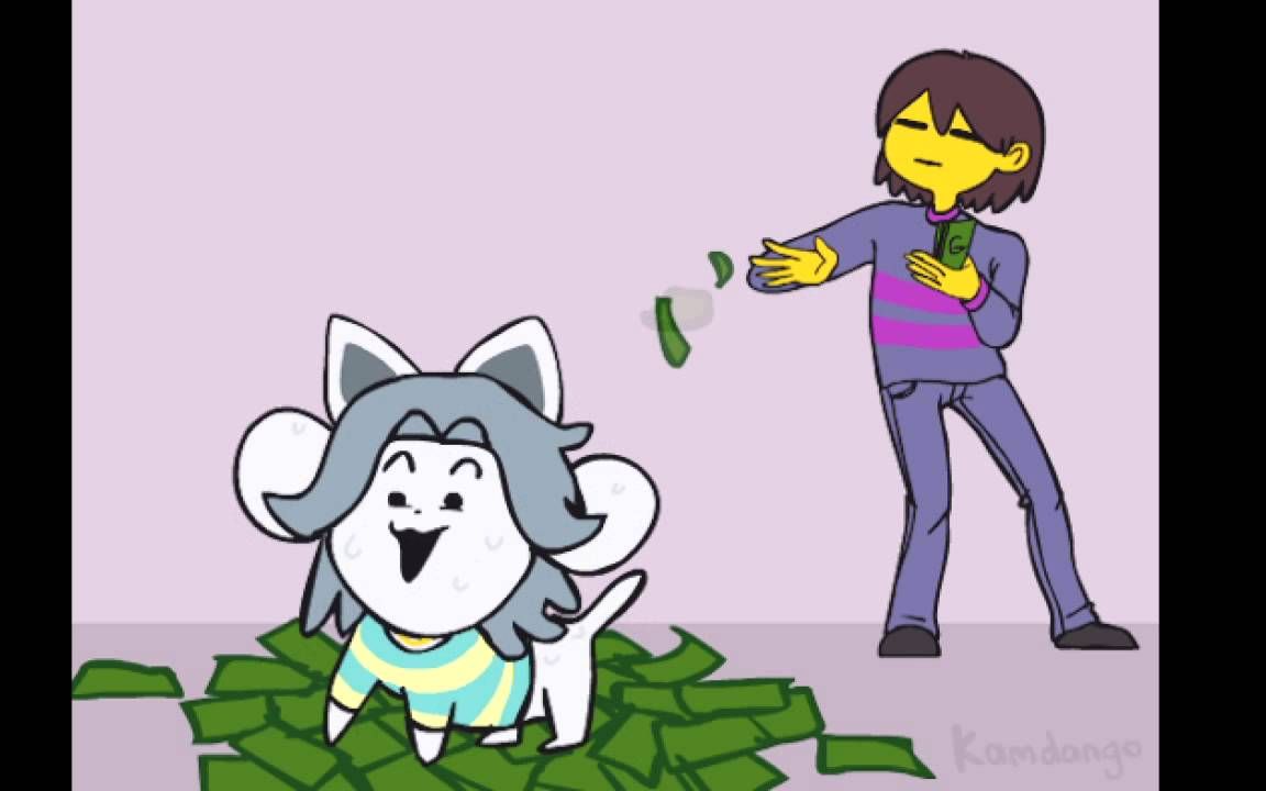 [图]Undertale 提米拿到了尚大鞋的钱