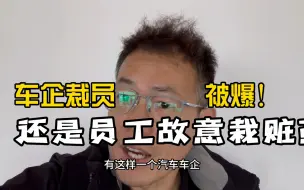 汽车车企裁员，内幕被爆出！！