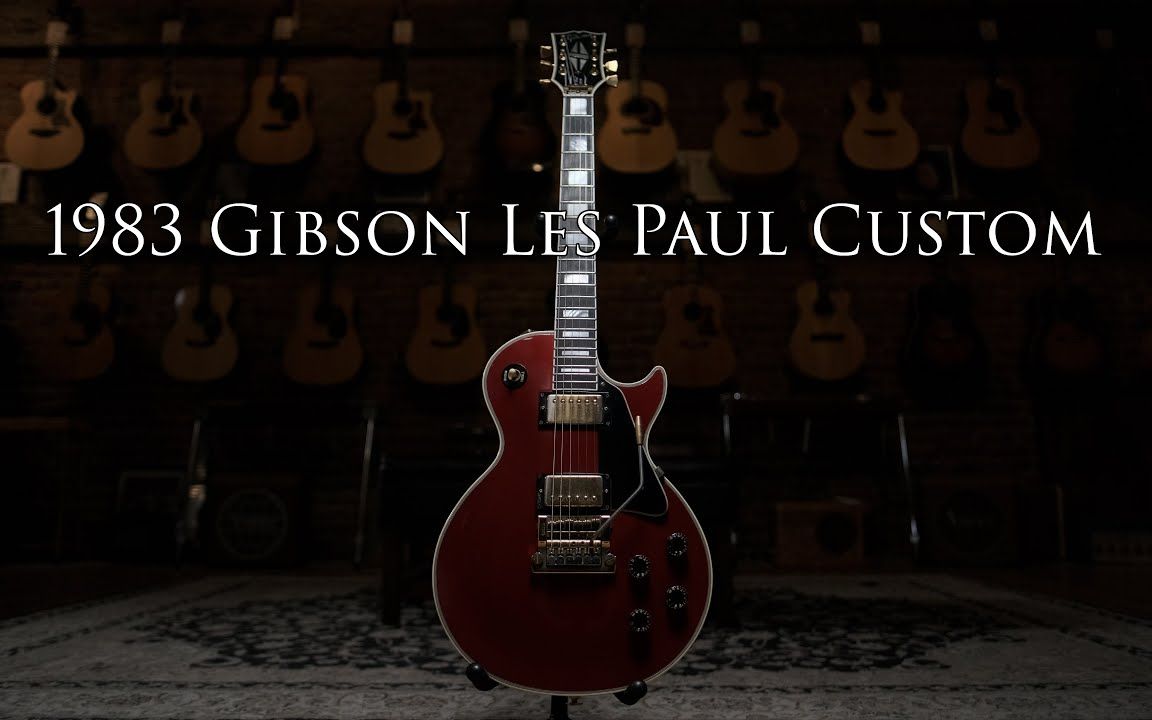 [4k]kahler大双摇的1983年元年gibson les paul custom candy apple r