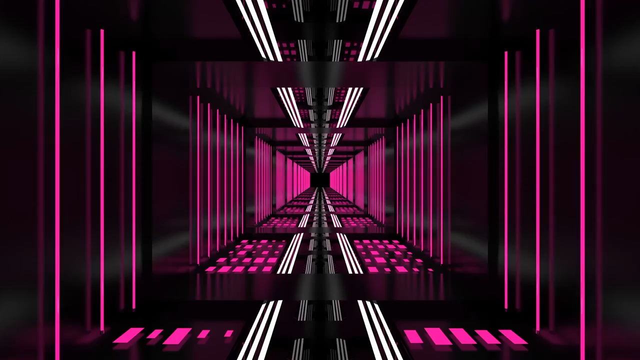 灯光线条3d隧道穿梭酒吧夜店舞台动感炫酷led大屏幕背景投屏v视频素材